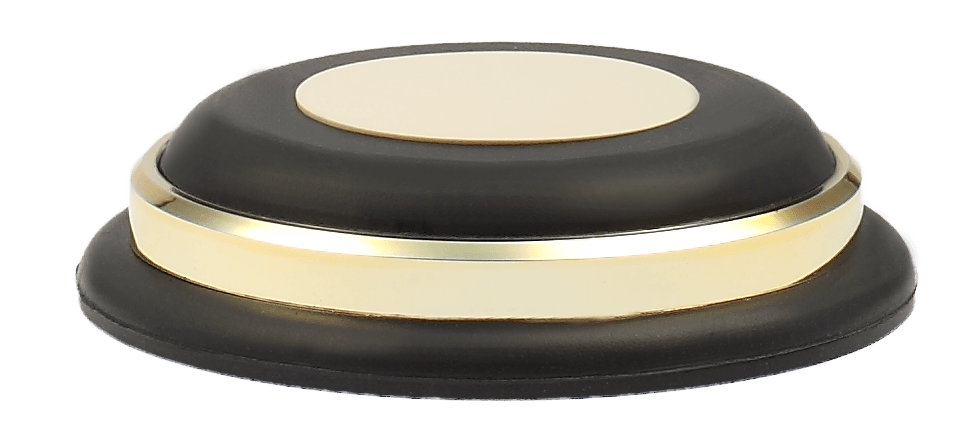 Audio Selection Rubber Dumper with Ring 75 mm gold