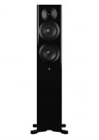 Dynaudio Focus 30 aktive kabellose Stand-Lautsprecher hochglanz schwarz