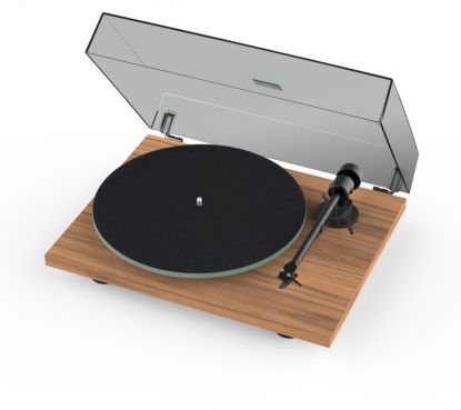 Pro-Ject T1 EVO Standard Plattenspieler mit OM10 Tonabnahmer Walnuss